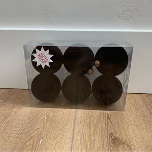 NEW Hobby Lobby Black Flocked Ball Ornaments